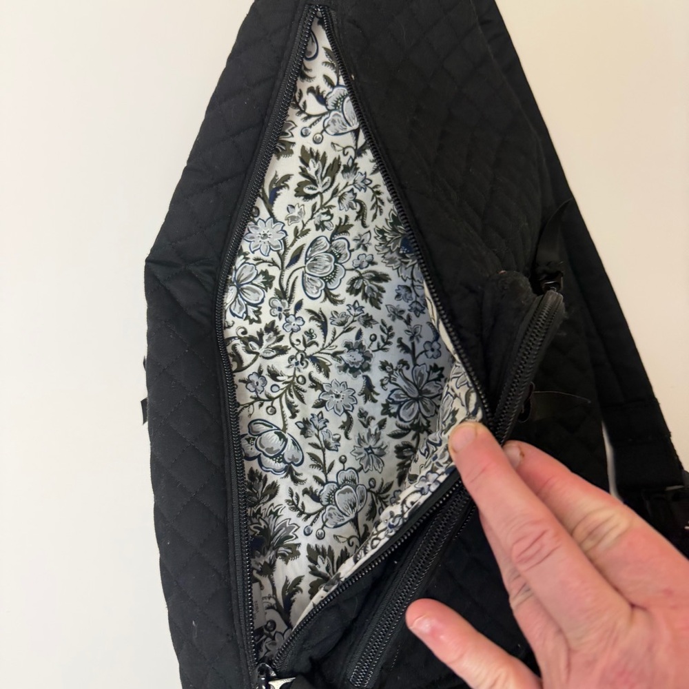 Vera Bradley Black Quilted Sling - Picture 4 of 4